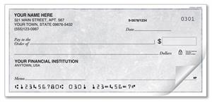 C717 Stocks & Bonds Personal Checks 6 x 2 3/4