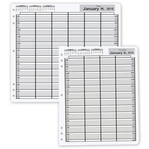 DAY15 6 Column Looseleaf Pages 10 Minute Intervals 8am-7pm 12 X 11