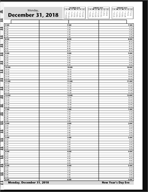 DAY1 4 Column Wirebound Book 10 Minute Intervals 7am-6pm 8 1/2 X 11