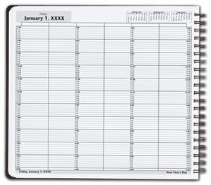 DAY5 DayScan 6 Column Wirebound Book 10 Minute Intervals 7am-6pm 12 x 11