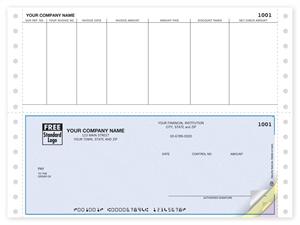 DCB203 Continuous Bottom Accounts Payable Check 9 1/2 x 7