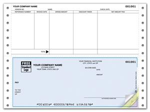 DCB207 Continuous Accounts Payable Check Compatible with ACCPAC 9 1/2 x 7