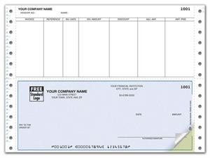 DCB208 Continuous Bottom Accounts Payable Checks 9 1/2 x 7