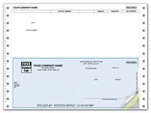 DCB209 Continuous Bottom Accounts Payable Check 9 1/2 x 7