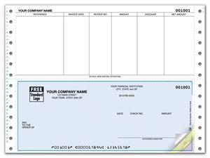 DCB210 Continuous Bottom Accounts Payable Check 9 1/2 x 7