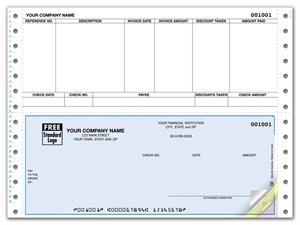 DCB212 Continuous Bottom Accounts Payable Check 9 1/2 x 7