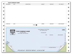 DCB215 Continuous Bottom Accounts Payable Checks 9 1/2 x 7