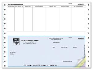 DCB236 Continuous Bottom Accounts Payable Checks 9 1/2 x 7