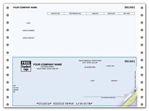 DCB243 Continuous Bottom Accounts Payable Check 9 1/2 x 7