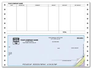 DCB260 Continuous Bottom Accounts Payable Checks 9 1/2 x 7