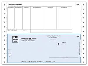 DCB278 Continuous Bottom Accounts Payable Check 9 1/2 x 7