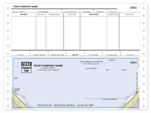 DCB321 Continuous Bottom Payroll Checks 9 1/2 x 7