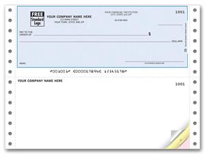 DCT153 Continuous Top Checks QuickBooks Compatible Lined 9 1/2 x 7