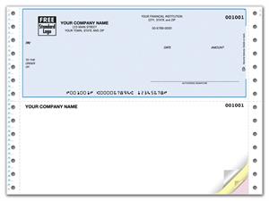 DCT177 Continuous Top Payroll Check 9 1/2 x 7