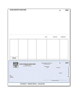 DLB200 Laser Bottom Accounts Payable Check 8 1/2 x 11