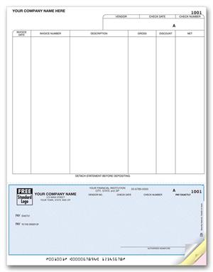 DLB265 Laser Bottom Accounts Payable Check 7.5