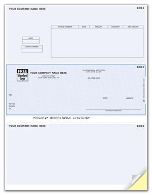 DLM201 Laser Middle Accounts Payable Check Compatible with Sage/Peachtree 8 1/2 x 11