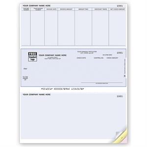 DLM209 Laser Accounts Payable Check Compatible with Solomon 8 1/2 x 11