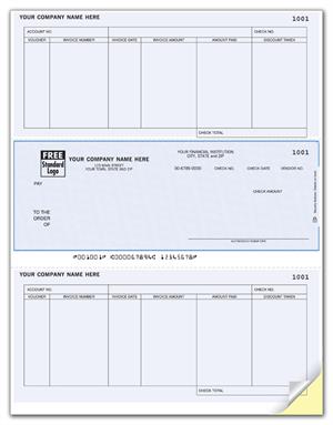 DLM210 Accounts Payable Laser Checks Compatible with RealWorld 8 1/2 x 11