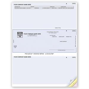 DLM217 Laser Middle Accounts Payable Check 8 1/2 x 11