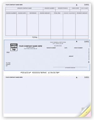 DLM221 Laser Middle Accounts Payable Check 8 1/2 x 11