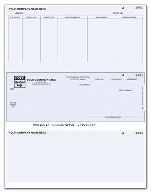 DLM224 Laser Middle Accounts Payable Check 8 1/2 x 11