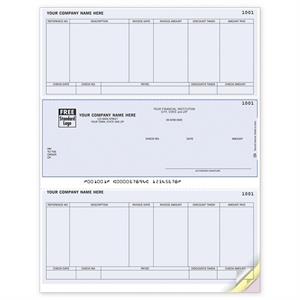 DLM226 Accounts Payable Laser Middle Checks Sage50/Peachtree Compatible 8 1/2 x 11