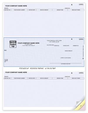 DLM228 Laser Middle Accounts Payable Check 8 1/2 x 11