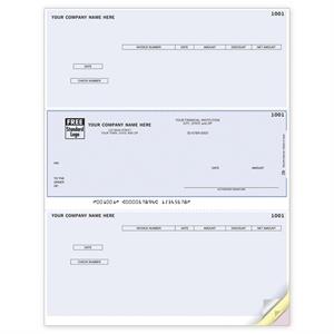 DLM229 Laser Middle Accounts Payable Check Compatible with Sage/Peachtree 8 1/2 x 11