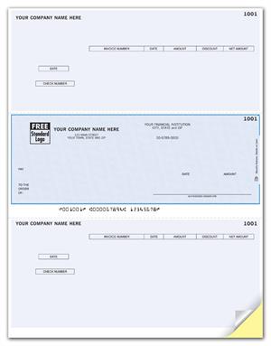 DLM229 Laser Middle Accounts Payable Check Compatible with Sage/Peachtree 8 1/2 x 11