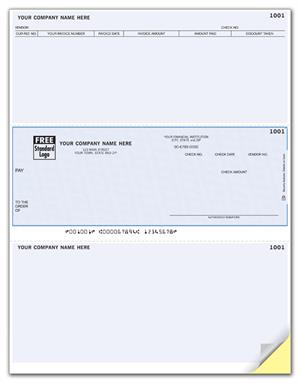 DLM232 Laser Middle Accounts Payable Check 8 1/2 x 11