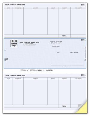 DLM265 Accounts Payable Laser Middle Checks MAS Compatible 8 1/2 x 11