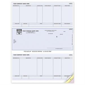DLM275 Accounts Payable Laser Middle Checks Peachtree/Sage Compatible 8 1/2 x 11