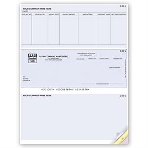 DLM279 Laser Middle Accounts Payable Check Compatible with Peachtree for MAC 8 1/2 x 11