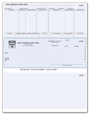 DLM305 Laser Payroll Checks Compatible with Solomon 8 1/2 x 11