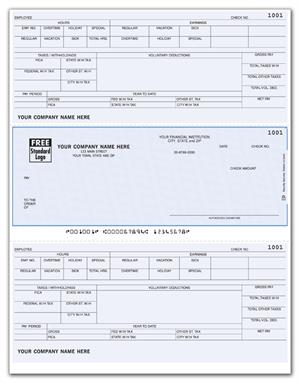 DLM325 Laser Payroll Checks Compatible with RealWorld 8 1/2 x 11