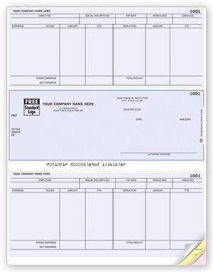 DLM328 Laser Payroll Check Compatible with MAS 8 1/2 x 11