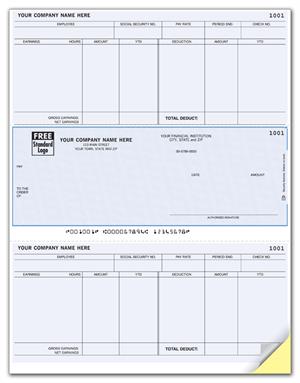 DLM334 Laser Payroll Checks Compatible with MAS 8 1/2 x 11