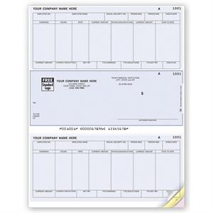 DLM342 Laser Middle Payroll Check 8 1/2 x 11