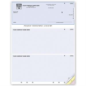 DLT134 Laser Top Multi-Purpose Checks Unlined Hole-Punched 8 1/2 x 11