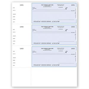 DLW002 Lined Laser Wallet Checks QuickBooks Compatible 8 1/2 x 11