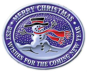 FSECH21 Holiday Snowman Seal 1 5/8 x 1 5/16