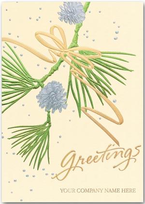 H13607 White Pine Holiday Card