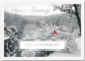 H13620 River Watcher Holiday Cards 7 7/8 x 5 5/8