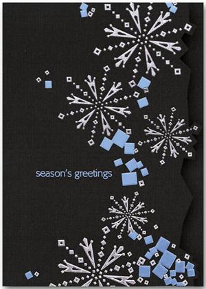 H13624 Snow Falls Holiday Cards 5 5/8 x 7 7/8