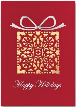 H13632 Gift of Gold Holiday Card