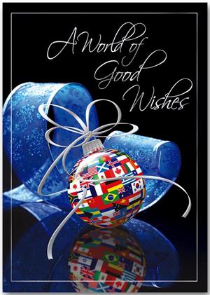 H13658 World Peace Holiday Cards 5 5/8 x 7 7/8