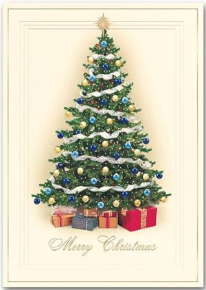 H13659 Yule Tree Christmas Cards 5 5/8 x 7 7/8