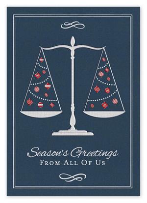 H14637 - N4637 From The Firm Attorney Legal Holiday Card 5 5/8