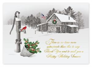 H14641 - N4641 Sincere Thanks Holiday Cards 7 7/8 x 5 5/8